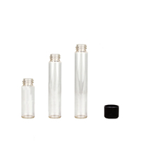 Contenants en verre transparent pré-étiquetés CR de 11,5 ml, 11 ml, 10 ml, 12 ml, tubes à cigares en verre avec bouchons CR, flacon cosmétique pour parfum