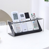 Support de télécommande en acrylique, organisateur de bureau multifonctionnel pour table basse et fournitures de bureau