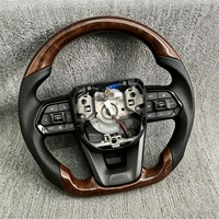 Pour Toyota RAV4 2014 Compatible avec Camry Land Cruiser Corolla Yaris pour Lexus Prado RAV4 Camry Corolla Volant en cuir