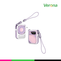 Cargador Portátil Magnético Inalámbrico de 10000mAh y 22.5W con Carga Rápida, Cable Integrado, Pantalla LED, Enchufe y Cordón 2 en 1