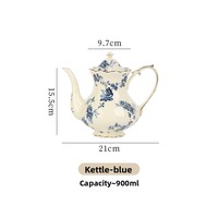Ensemble tasse et soucoupe en céramique rétro de luxe vintage avec motif floral et poignée pour la maison, le bureau, le restaurant, l'extérieur