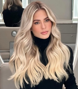 Parrucca Vergine Qualità 12A Lunga <span class=keywords><strong>Biondo</strong></span> <span class=keywords><strong>Cenere</strong></span> Balayage Onda Morbida Cuticola Allineata <span class=keywords><strong>Capelli</strong></span> Europei per Lace Trasparente HD <span class=keywords><strong>Cenere</strong></span> 1 Pezzo - Product Image 5