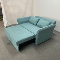 Multifunktionales Minimalistisches Schlafsofa Kompakt Hochdichter Schaumstoff Doppelbett Wohnzimmer Baumwoll-Leinen-Stoff Massivholzrahmen Doppelnutzung