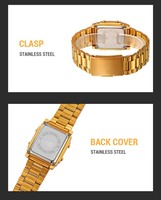 Montre de prière musulmane personnalisable avec indication de la Qibla et rappel de l'heure pour femmes et hommes