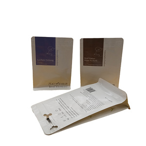Personnalisé en plastique thé boisson alimentaire fond carré sac d'emballage - Product Image 6