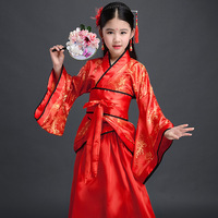 Costume de robe chinoise pour filles, enfants, kimono, Chine traditionnelle, vintage, ethnique, étudiants, chorale, danse, costume Hanfu