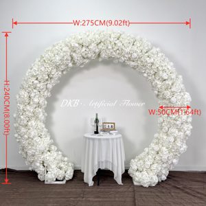 2025 Offre Spéciale mariage fleurs décoration grande fleur artificielle blanc mariage arc pour événement toile de fond décoration - Product Image 2