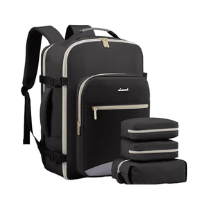 Mochila <span class=keywords><strong>de</strong></span> viaje a la moda <span class=keywords><strong>de</strong></span> 40L, impermeable, grande, <span class=keywords><strong>de</strong></span> 17 pulgadas compartimento para portátil, 3 cubos <span class=keywords><strong>de</strong></span> embalaje, cierre <span class=keywords><strong>de</strong></span> cremallera, vuelo aprobado por negocios - Product Image 1