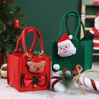 Nouveau style, sac cadeau élégant en feutre multifonctionnel et écologique pour décorations de Noël et décorations festives