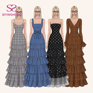 Abiti da <span class=keywords><strong>Donna</strong></span> <span class=keywords><strong>Eleganti</strong></span> e Casual in Pizzo Sexy per l'Estate, Personalizzabili, di Alta Qualità, Produzione all'Ingrosso con Basso MOQ - Product Image 1