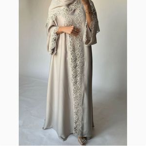 Moda Mediorientale Abito in Pizzo per Donne Musulmane Abaya Femminile - Product Image 4