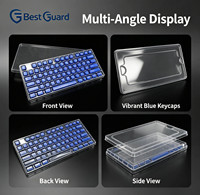 Bandeja de Almacenamiento para Teclas de Teclado Mecánico, Personalizada, Transparente, Reciclable, de PET, Embalaje al Vacío para Venta Minorista