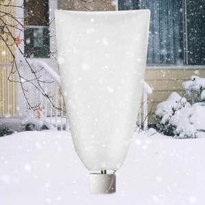 Protection hivernale pour les plantes, protection contre le gel respirante et épaisse, housses pour plantes avec fermeture éclair et cordon de serrage, protection des plantes, hiver - Product Image 1