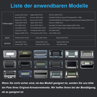 Autoradio GPS Navigation sans fil Apple CarPlay Android Auto 2 Go de RAM 32 Go de ROM Plug and Play Stéréo pour VW SEAT Skoda