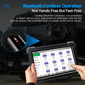 เครื่องมือสำหรับรถบรรทุกหนัก Ancel X7 HD ระบบยานยนต์ครบวงจร รีเซ็ตการเข้ารหัสหัวฉีด 15 ฟังก์ชั่นพิเศษ OBD X7 HD สำหรับรถบรรทุกหนัก - Product Image 4