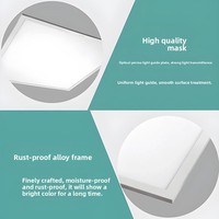 Plafonnier LED plat 600x600 pour plaque de plâtre, grille, température de couleur 4000K/6500K, design moderne et épuré pour bureau