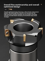 Fraiseuse à angle droit haute précision 300R 400R 90 BAP50/63/80 R0.8 42CrMo CNC, taille personnalisable, ODM OEM