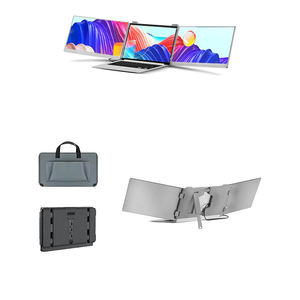 Extensor de Pantalla Triple IPS FHD de 15.6 Pulgadas con Rotación de 210°, Monitor Cuádruple Portátil para Laptop, Soporte Metálico Ajustable para Escritorio - Product Image 4