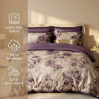 Parure de draps 4 pièces 100 % coton 200 fils antibactérienne douce avec taies d'oreiller blanches pour la maison, l'hôtel et les acheteurs en gros