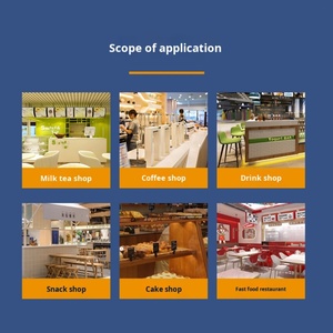 เครื่องปิดฝาขวดพลาสติกอัตโนมัติเต็มรูปแบบสำหรับใช้งานเชิงพาณิชย์ พร้อมระบบปิดผนึกแบบเหนี่ยวนำ สำหรับแก้วร้านชานม - Product Image 5
