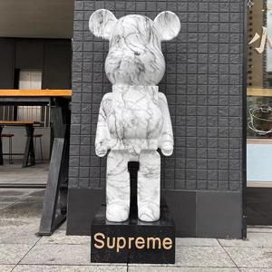 Décoration de sol moderne de luxe en marbre rouge violent ours <span class=keywords><strong>géant</strong></span> naturel léger pour le salon ou le hall d'hôtel pour les villas - Product Image 5