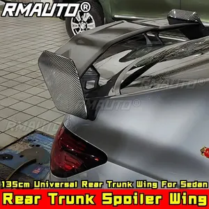 Alerón Trasero Universal de 135 cm para Maletero, Estilo GT, Color Negro Brillante, Kit de Carrocería para Sedán, Accesorios para Automóviles - Product Image 3