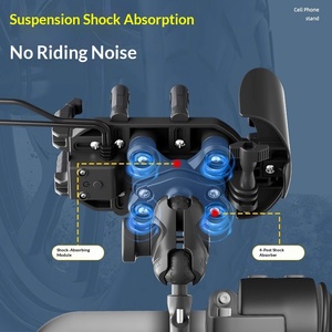 Soporte <span class=keywords><strong>para</strong></span> Teléfono con Carga Inalámbrica <span class=keywords><strong>para</strong></span> Motocicleta, Carga Rápida, Resistente a Impactos, Soporte <span class=keywords><strong>para</strong></span> GPS en el Manillar - Product Image 2