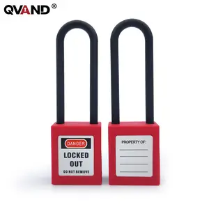 QVAND 76mm Industrial Lock Lockout Security Safety Plastic Padlocks Master Key Loto Lock