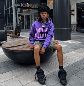 Unisex 100% Cotton 400Gsm Heavy Weight Hoodie Custom Logo Printed Oversized Pullover for Men <b>Thick</b> French Terry for Autumn - Product Image 2