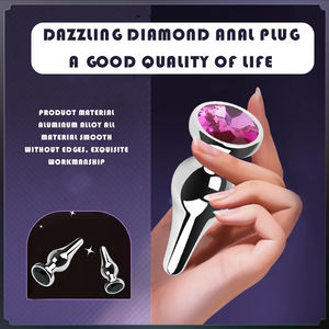 ปลั๊กโลหะสำหรับทวารหนัก Sexbay หลายขนาด ทรงกรวยวงกลม พร้อมฐานเพชร เพิ่มความสุขทางทวารหนัก กันน้ำ 100% ราคาโรงงาน - Product Image 4