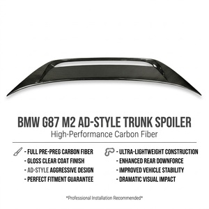 Aileron de coffre arrière en fibre de carbone style AD pour BMW G87 M2 G42 Série 2 <span class=keywords><strong>2022</strong></span>+ - Product Image 2