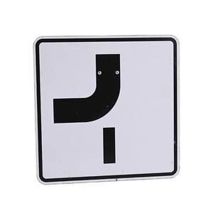 Plaque de signalisation routière en aluminium personnalisée, plaque de signalisation routière en métal pour l'extérieur, plaque de signalisation de sécurité routière en tôle, plaque murale, plaque d'annonce routière - Product Image 2