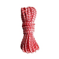 Corde d'escalade statique double tressée en UHMWPE, PP et nylon de 2 mm avec crochets, légère, résistante à l'abrasion, solide et durable