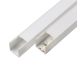 Perfil de tira de aluminio Led con ranura en V de 15x15mm, tubo lineal, cubierta difusora Pmma, extrusión, Serie 6000, perfil de aleación de aluminio - Product Image 1
