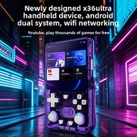 Nouvelle console de jeu portable rétro X36ultra 64 Go avec système Android, prend en charge la connexion WIFI pour console de jeu
