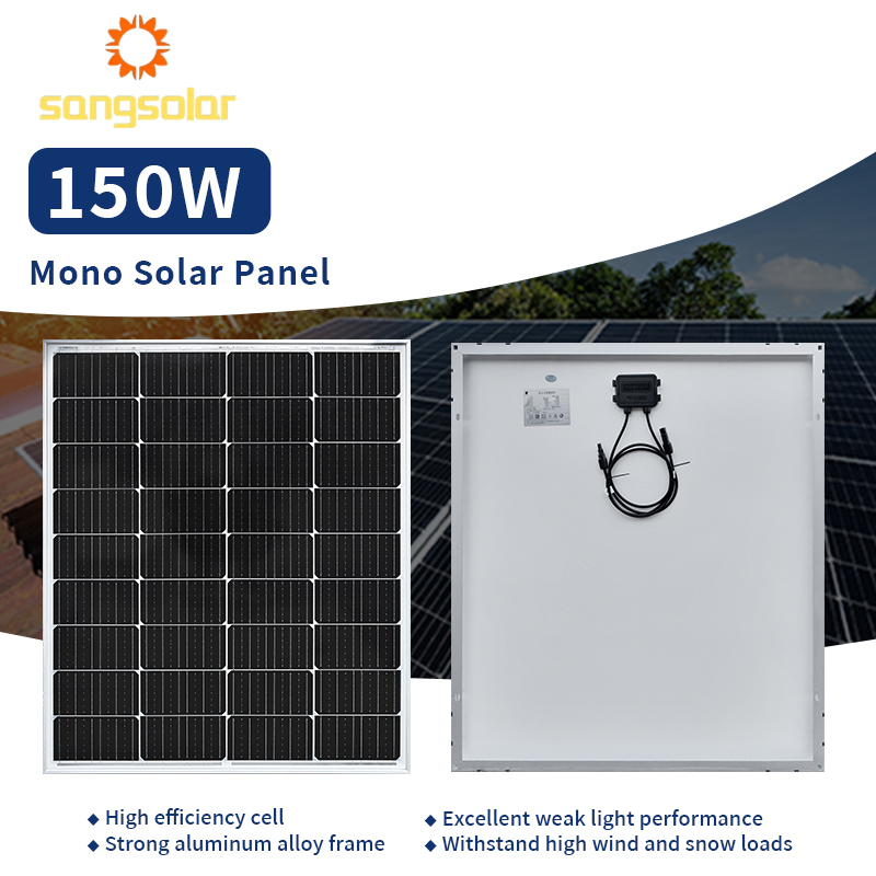 150W Monocrystalline <strong>Solar</strong> <strong>Panel</strong> Photovoltaic Module for <strong>Portable</strong> and <strong>Fixed</strong> <strong>Solar</strong> Systems