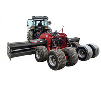 Niveleuse de terrain automatique à traction, guidée par GPS et laser, équipement de nivellement du sol agricole, niveleuse de tracteur