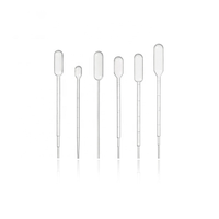 Pipette Pasteur en plastique jetable LDPE stérile Cotaus 0,2 ml 0,5 ml 1 ml 2 ml 3 ml 5 ml 10 ml 10 µl Pipette de transfert en plastique jetable