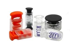 Bán buôn nhựa đầy màu sắc đôi lỗ mùa xuân khóa dây nhựa khóa - Product Image 4