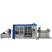 Machine de fabrication par thermoformage sous vide de conteneurs de boîte alimentaire déjeuner en plastique PET PP jetable