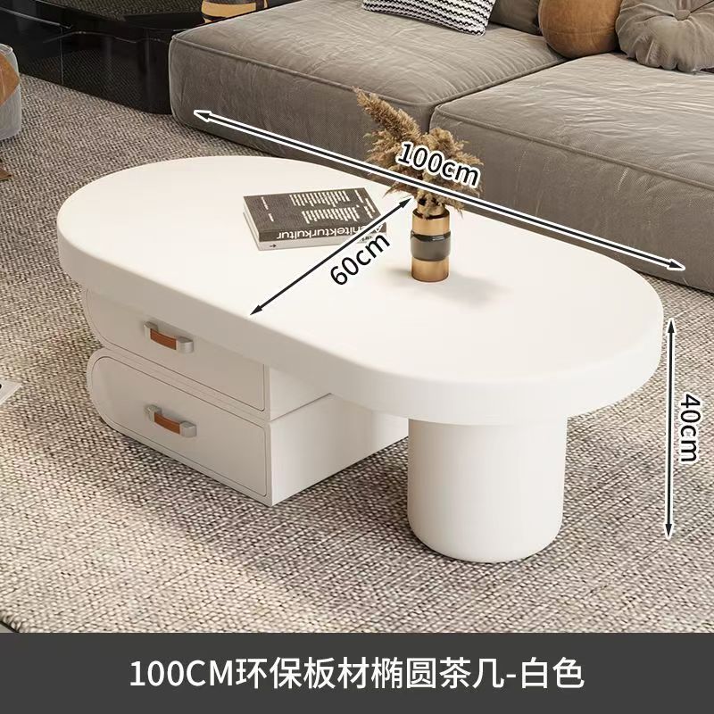 Table basse blanc crème [100]