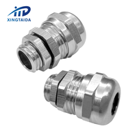 Presse-étoupe en laiton IP68, filetage M, à inserts multiples, presse-étoupe métallique M12 étanche