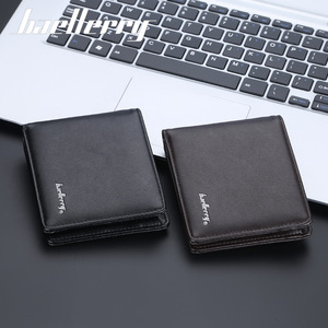 Portefeuille pour homme Baellerry en cuir PU avec chaîne antivol, plusieurs emplacements pour cartes, utilisation quotidienne, couleur café noir - Product Image 4