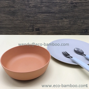 BOBE Eco HOME Durable Dishwasher Safe <strong>My</strong> <strong>First</strong> <strong>Meal</strong> Combo Set Children's Tableware BPA Free Bamboo - Product Image 2