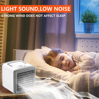 Nouveau climatiseur portable, mini climatiseur, ventilateur de bureau à eau rechargeable par USB avec brumisateur, ventilateur rechargeable