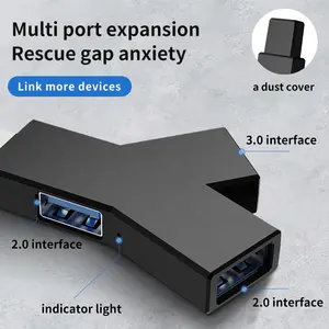 Yeni yüksek hızlı USB tip-c 3 port HUB veri transferi alıcı Mac Pro PC için 3.0 + 2.0 usb C HUB