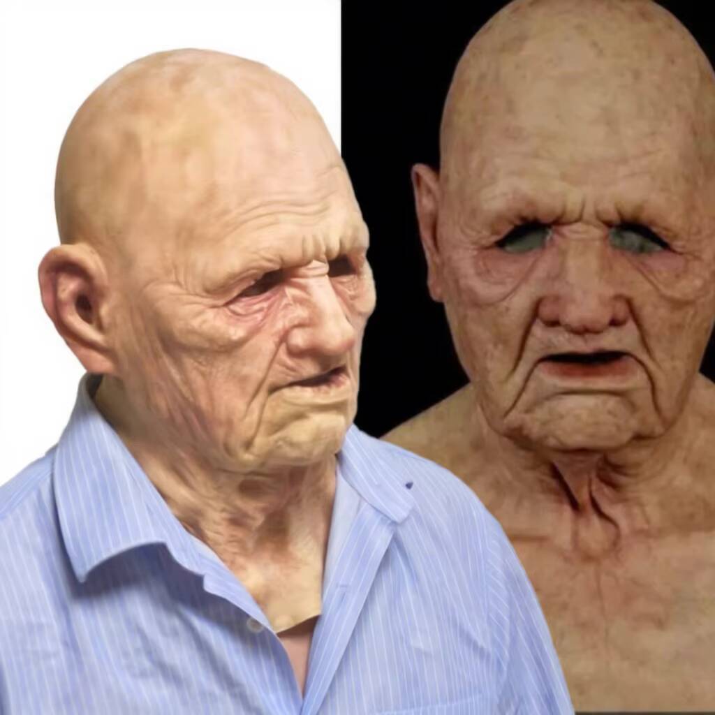 Light old man mask