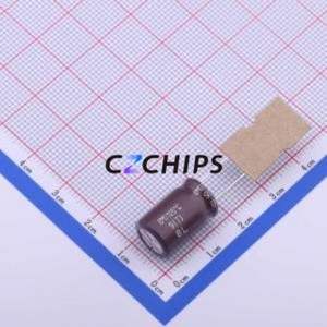 Condensateur électrolytique en aluminium à montage traversant EKZE250ETD471MJ161, D10xL16mm 470uF 20% 25V 1.43A-100kHz - Product Image 2