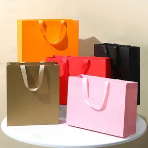 Cosmetics Clothes Packaging <b>Bag</b> Personalized Green Luxury Custom Paper Shopping <b>Bags</b> - Product Image 1