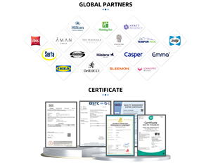 14 inch Nữ Hoàng/Vua Kích thước lai Nệm đầy đủ Nệm Bộ nhớ bọt innerspring vừ<span class=keywords><strong>a</strong></span> công ty gia cố cạnh hỗ trợ áp lực khách sạn - Product Image 6